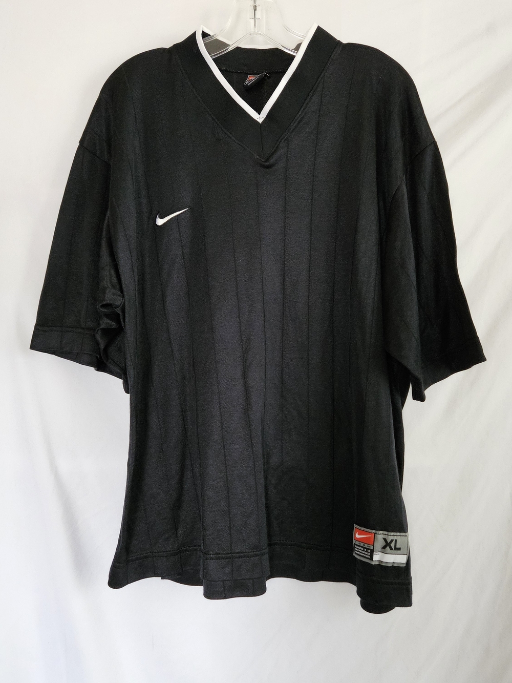 Nike Vintage V-Neck Mesh Jersey Mens XL Y2K 90s Streetwear Short Sleeve USA